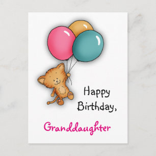 Grattis på födelsedagen-kort för mordotter vykort