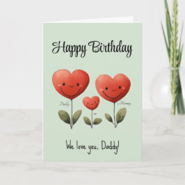 Grattis på födelsedagen-kort för pappa, med Dikt, Kort