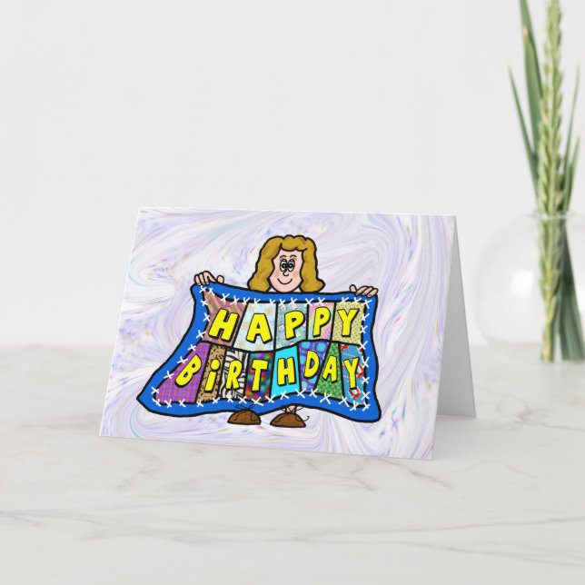 Grattis på födelsedagen-kort för snabbhälsning helgkort (Framsida)