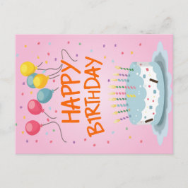 Grattis på födelsedagen-kort helg vykort