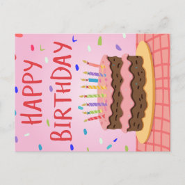 Grattis på födelsedagen-kort helg vykort