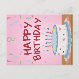 Grattis på födelsedagen-kort helg vykort