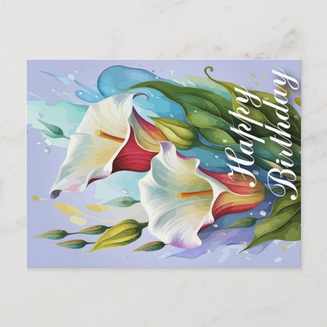 Grattis på födelsedagen-kort helg vykort (Framsida)