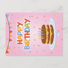 Grattis på födelsedagen-kort helg vykort