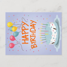 Grattis på födelsedagen-kort helg vykort