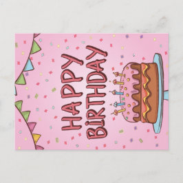 Grattis på födelsedagen-kort helg vykort