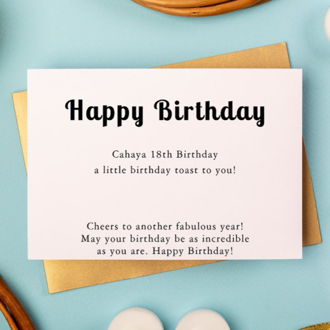 Grattis på födelsedagen-kort inbjudningar (Happy Birthday Card)