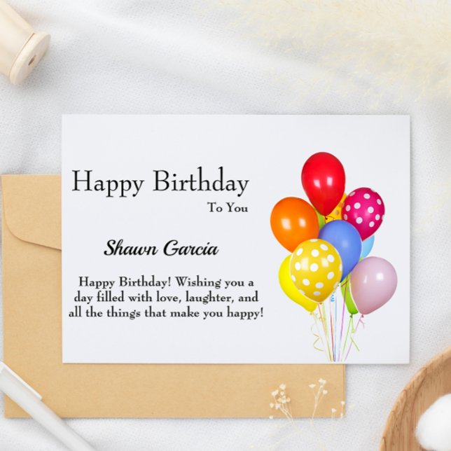 Grattis på födelsedagen-kort julkort (Happy Birthday Card)