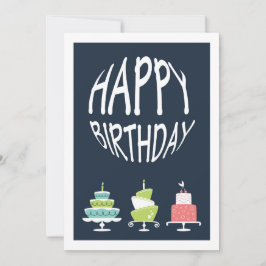 Grattis på födelsedagen-kort julkort