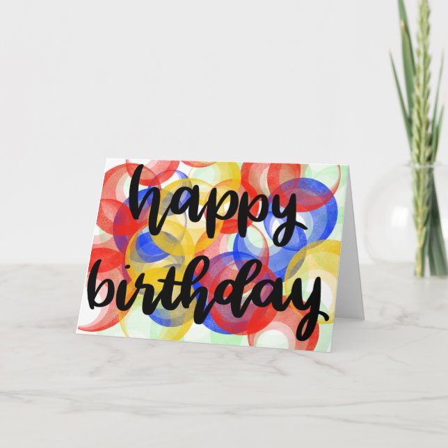 Grattis på födelsedagen-kort kort (Framsida)