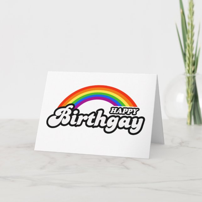 Grattis på födelsedagen-kort kort (Framsida)
