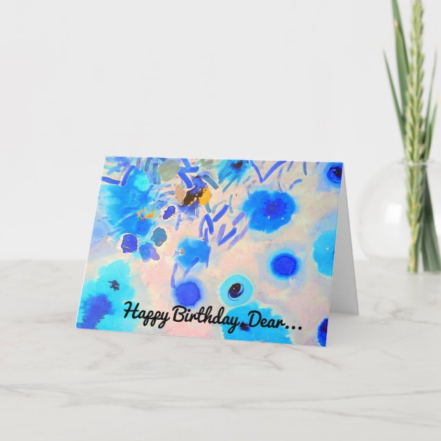 Grattis på födelsedagen-kort kort (Framsida)