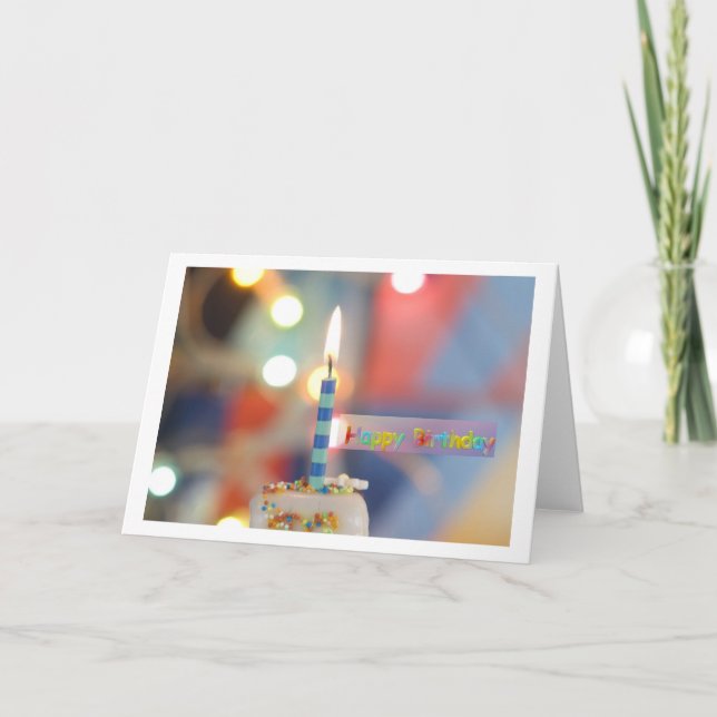 Grattis på födelsedagen-kort kort (Framsida)