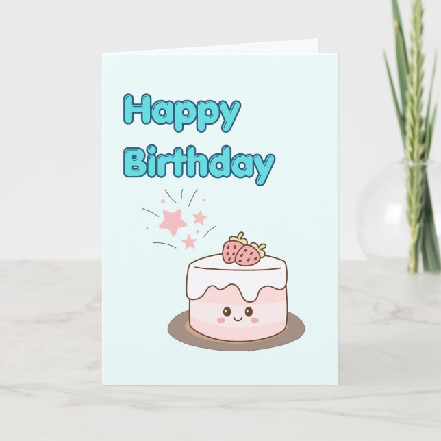 Grattis på födelsedagen-kort kort (Framsida)