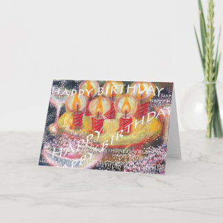 Grattis på födelsedagen-kort kort