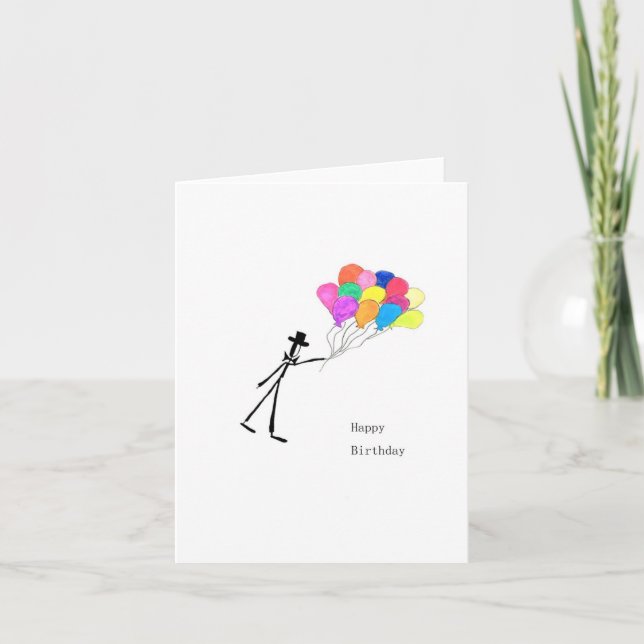 Grattis på födelsedagen-kort kort (Framsida)