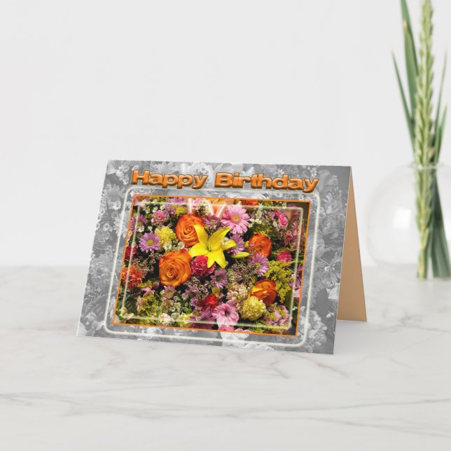 Grattis på födelsedagen-kort kort (Framsida)