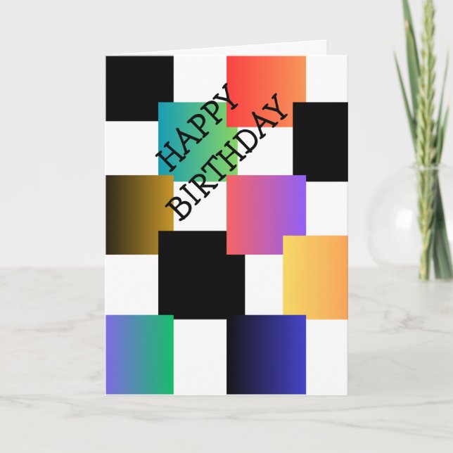 Grattis på födelsedagen-kort kort (Framsida)