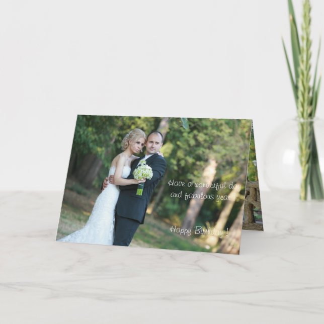 Grattis på födelsedagen-kort! kort (Framsida)