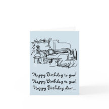 Grattis på födelsedagen-kort.