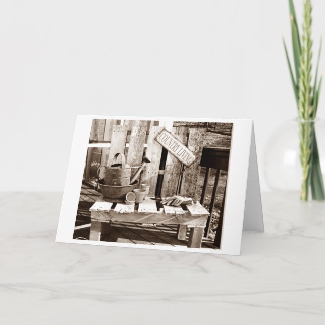 grattis på födelsedagen-kort "LAND LIVING" Kort (Framsida)