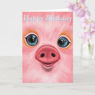 Grattis på födelsedagen-kort - Piglet Lycklig Baby Kort