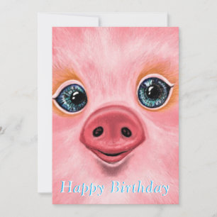 Grattis på födelsedagen-kort - Piglet Lycklig Baby Kort