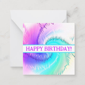 Grattis på födelsedagen kort, söt, lagrar upp! anteckningskort