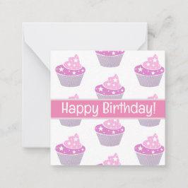 Grattis på födelsedagen kort, söt, lagrar upp! anteckningskort