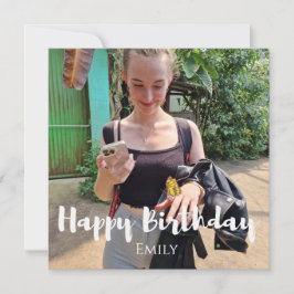 Grattis på födelsedagen-kort tack kort