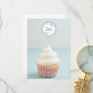 Grattis på födelsedagen-kort tack kort