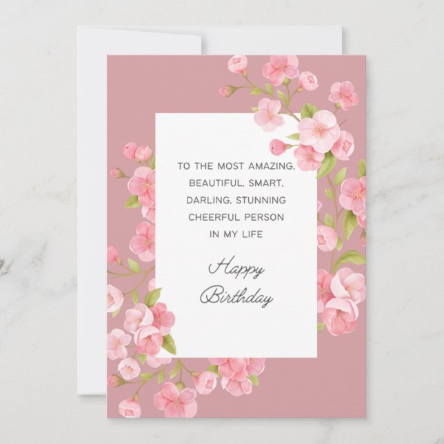 Grattis på födelsedagen-kort tack kort (Framsida)