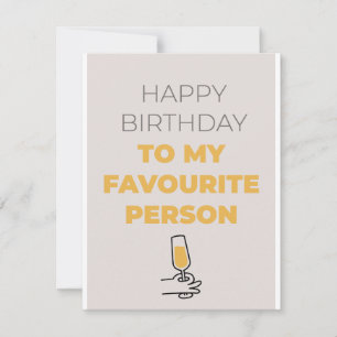 Grattis på födelsedagen-kort till min favoritperso julkort