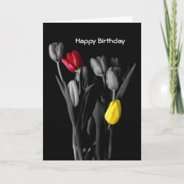 Grattis på födelsedagen-kort-Tulips Kort