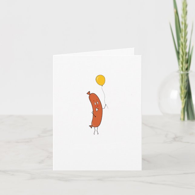 Grattis på födelsedagen Korvkort Tack Kort (Framsida)