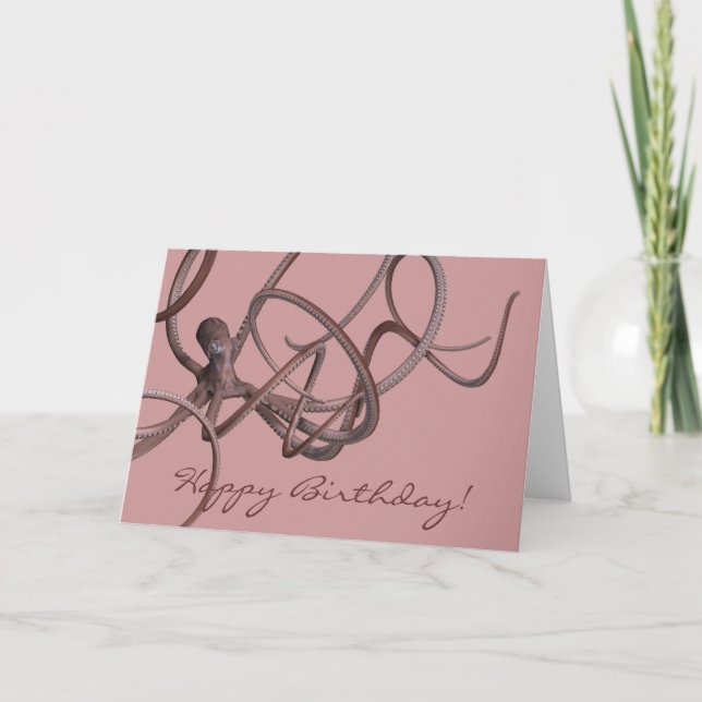 Grattis på födelsedagen Kraken Kort (Framsida)