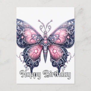 Grattis på födelsedagen Kreativ Butterfly Design Helg Vykort