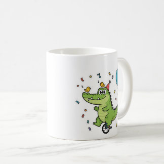 Grattis på födelsedagen Krokodil Cirkus Tema Teckn Kaffemugg