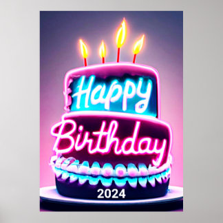Grattis på födelsedagen kummel 2024 Bday Party Poster