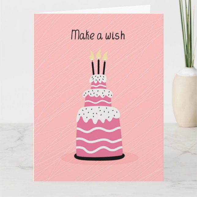 Grattis på födelsedagen-kummelkort tack kort (Framsida)