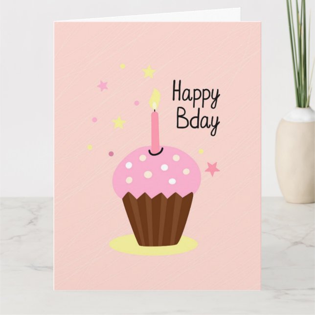 Grattis på födelsedagen-kummelkort tack kort (Framsida)