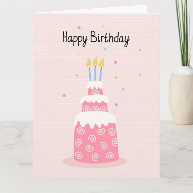 Grattis på födelsedagen-kummelkort tack kort (Framsida)