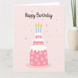 Grattis på födelsedagen-kummelkort tack kort