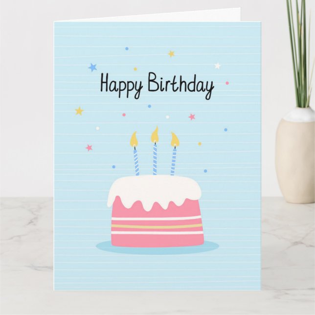 Grattis på födelsedagen-kummelkort tack kort (Framsida)