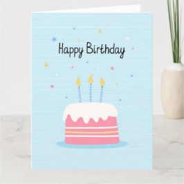 Grattis på födelsedagen-kummelkort tack kort