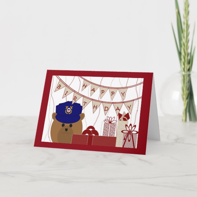 Grattis på födelsedagen kustbevakninghjälte! kort (Framsida)