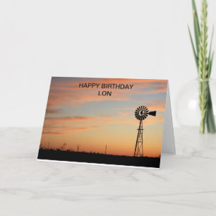 Grattis på födelsedagen Kvarn SilhouetteCard Kort