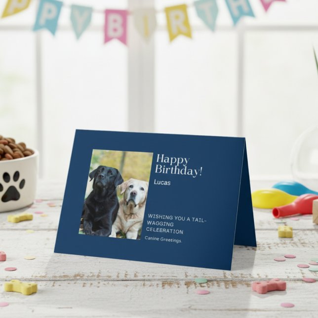 Grattis på födelsedagen Lab Buddies Greeting Card Kort (Happy Birthday Lab Buddies Greeting Card)