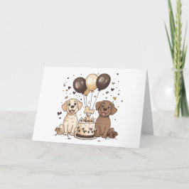 Grattis på födelsedagen Labrador Retriever Hundar Kort