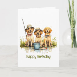 Grattis på födelsedagen Labrador Retriever Hundar  Kort